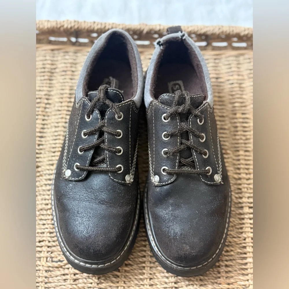Vintage Skechers Y2K 90's Brown Platform Chunky Oxford Shoe's Women’s Size 8